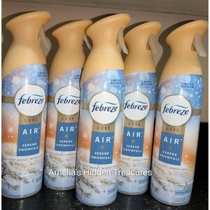 5ct *NEW* DISCONTINUED Febreze SERENE SNOWFALL  Air Freshener Spray HARD TO FIND